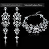 Austrian Crystal Bracelet Earrings Charming Jewelry Sets